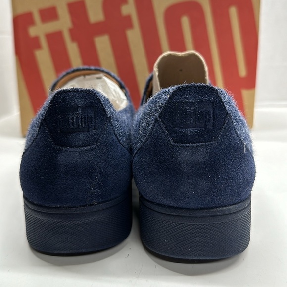 Fit Flop Rally Shoe Merino Wool Sneakers Slip On Comfort Shoes Blue New Women 11 - Picture 4 of 10